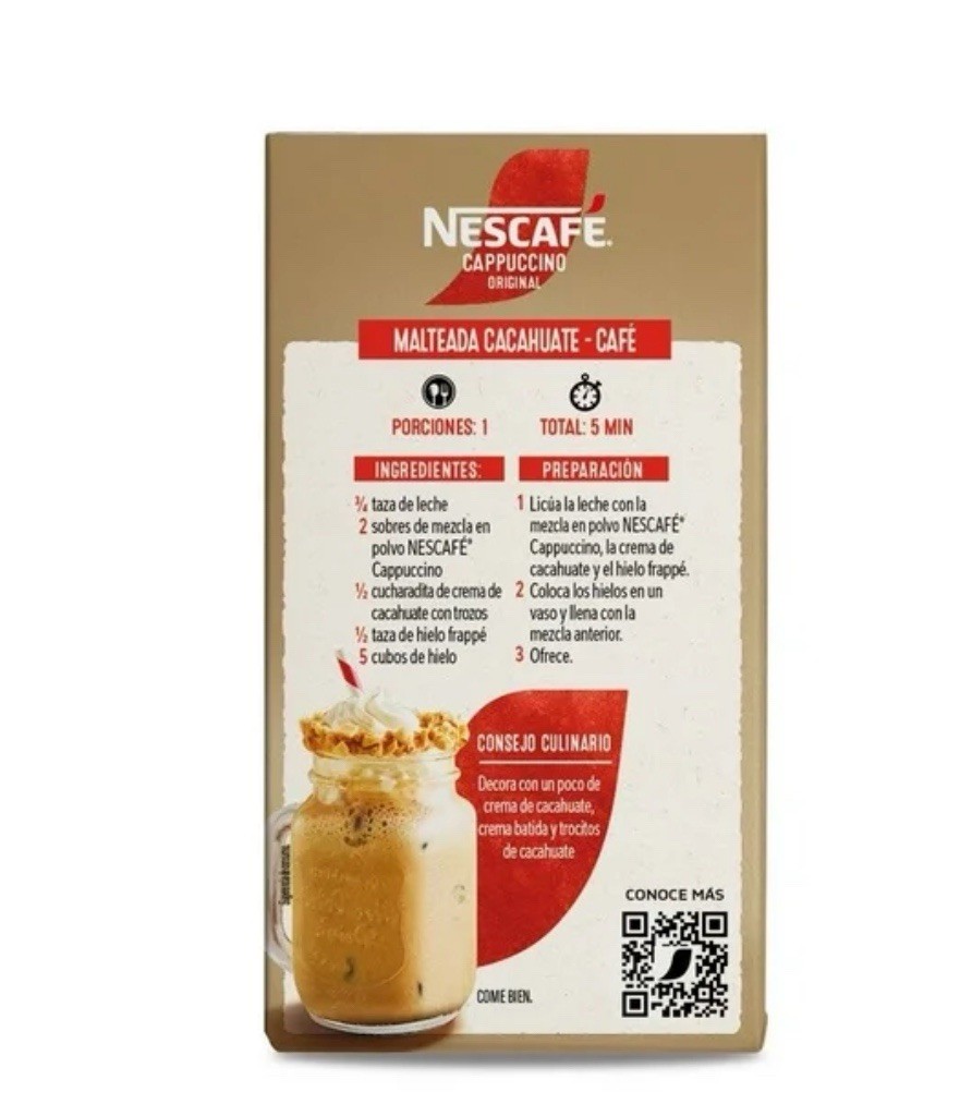 NESCAFE INSTANT CAPPUCCINO ORIGINAL FLAVORED 6 SACHETS **FREE SHIPPING**