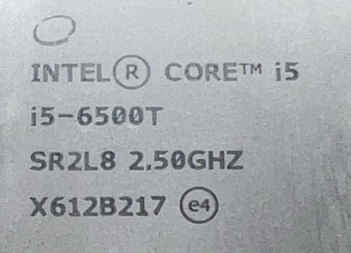 Intel Core i5-6500T 6. generacji 2,50 GHz CPU Desktop Processor SR2L8 - Zdjęcie 3 z 3