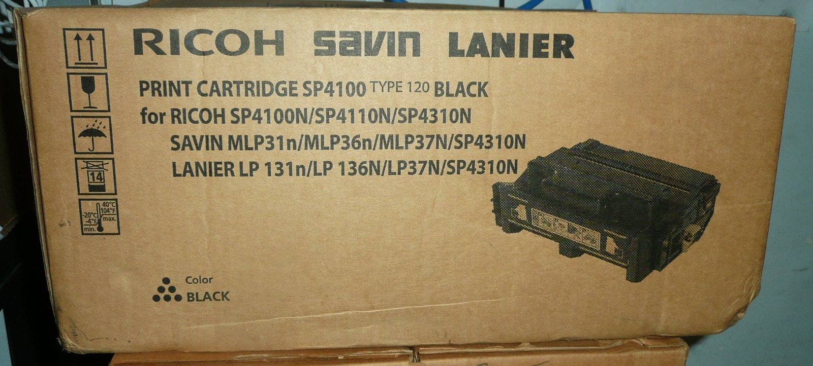 NEW Genuine Ricoh SP 4100 Black Type 120 Print Toner Cartridge M889-71 (406997)