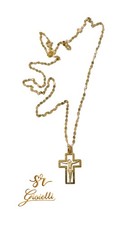Collana ORO GIALLO 45cm Con Croce Crocifisso In Oro 18kt 750 List 445€