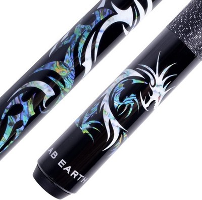 58 Inch Hand-Painted Series 2-Piece Billiard Pool Cue Stick with Irish Linen Wra