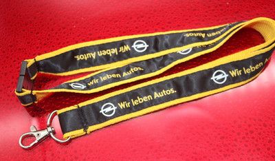 Opel lanyard * we live cars '' black & yellow new lanyard Corsa Mokka GT