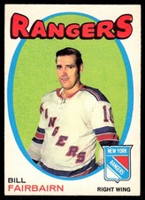 1971-72 OPC O-Pee-Chee AS IS LOW GRADE Bill Fairbairn RC New York Rangers #215