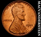 1945 Lincoln Wheat Cent- Red- Choice Gem Brilliant Uncirculated Luster #J9045