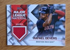 Topps 2022 Series 1 Rafael Devers Major League Material Relic RED JERSEY