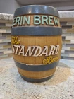 Vintage Standard Beer Erin Brew Barrel Bank Chalkware Bar Sign Cleveland Display