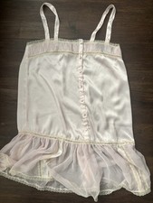 1980s Victoria s Secret Satin and Lace Chemise Size Large