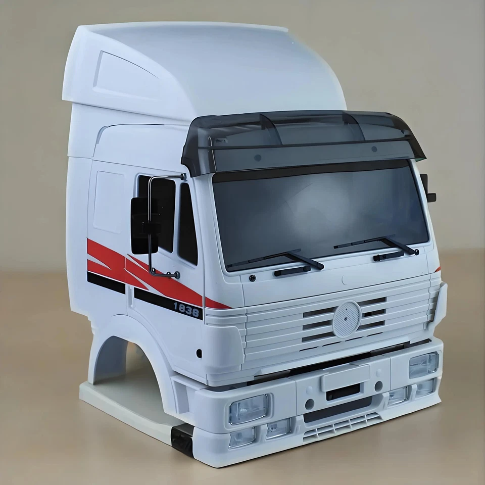 Cab Body Shell Applicable 1/14 Tamiya RC Truck BENZ 1838 ACTROS AROCS Car - Image 2 of 4