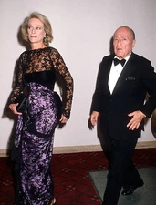 Nan Kempner Jerry Zipkin at Lenox Hill Hospital Benefit at Waldorf- Old Photo