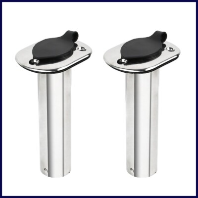 Fishing Rod Holder Heavy Duty Stainless Steel Deluxe Rod Holders, 2 In 1 Flush Mount Fishing Rod Pole Holders, 0 15 30 Degree Boat Fishing Rod Cup Holder 280mm Round Top Cup - Foto 7