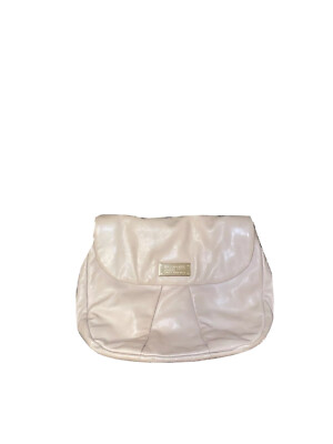 Marc by Marc Jacobs MARChive Medium Crossbody Light Grey Leather Pleated Purse