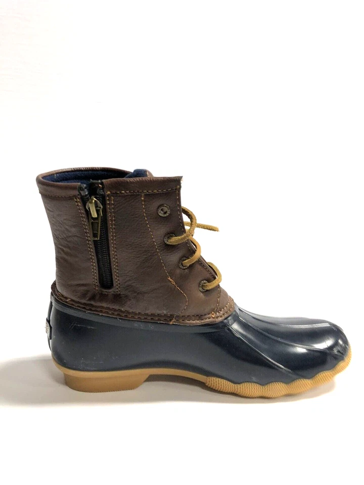 Botas Sperry Big Kids Pato de Agua Salada Azul Marino, Niñas Talla 6 M Foto 3 de 4