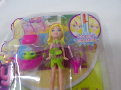 2012 Mattel Polly Pocket Zip "n Splash Color Change Polly Doll New In Box - Picture 5 of 10