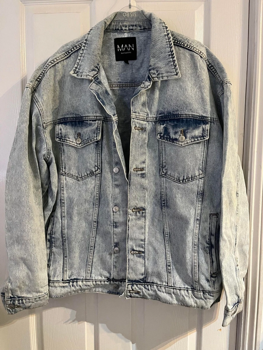 Oversized denim sale jacket ebay