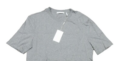 Helmut Lang Men's Grey Melange Oversized Fit Short Sleeve Pocket T