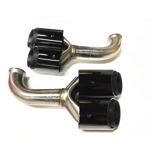 2X para Porsche Cayenne V6 2011-2014 2013 silenciador escape trasero tubo puntas traseras - Imagen 3 de 9