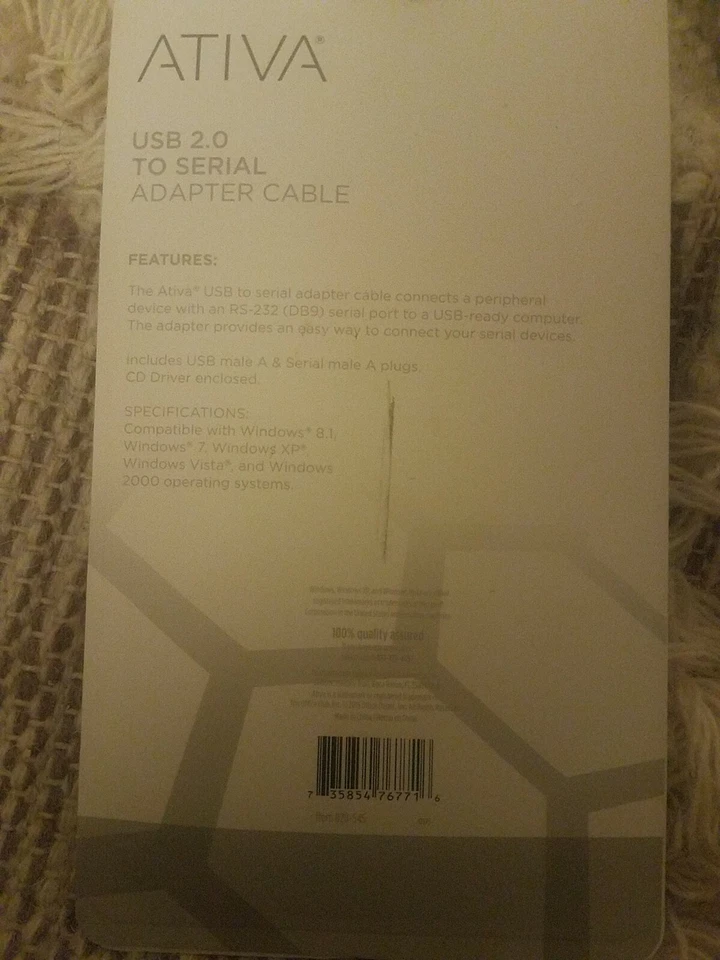 Ativa USB 2.0 To Serial Adapter Cable 1 Ft  - Image 4 of 4