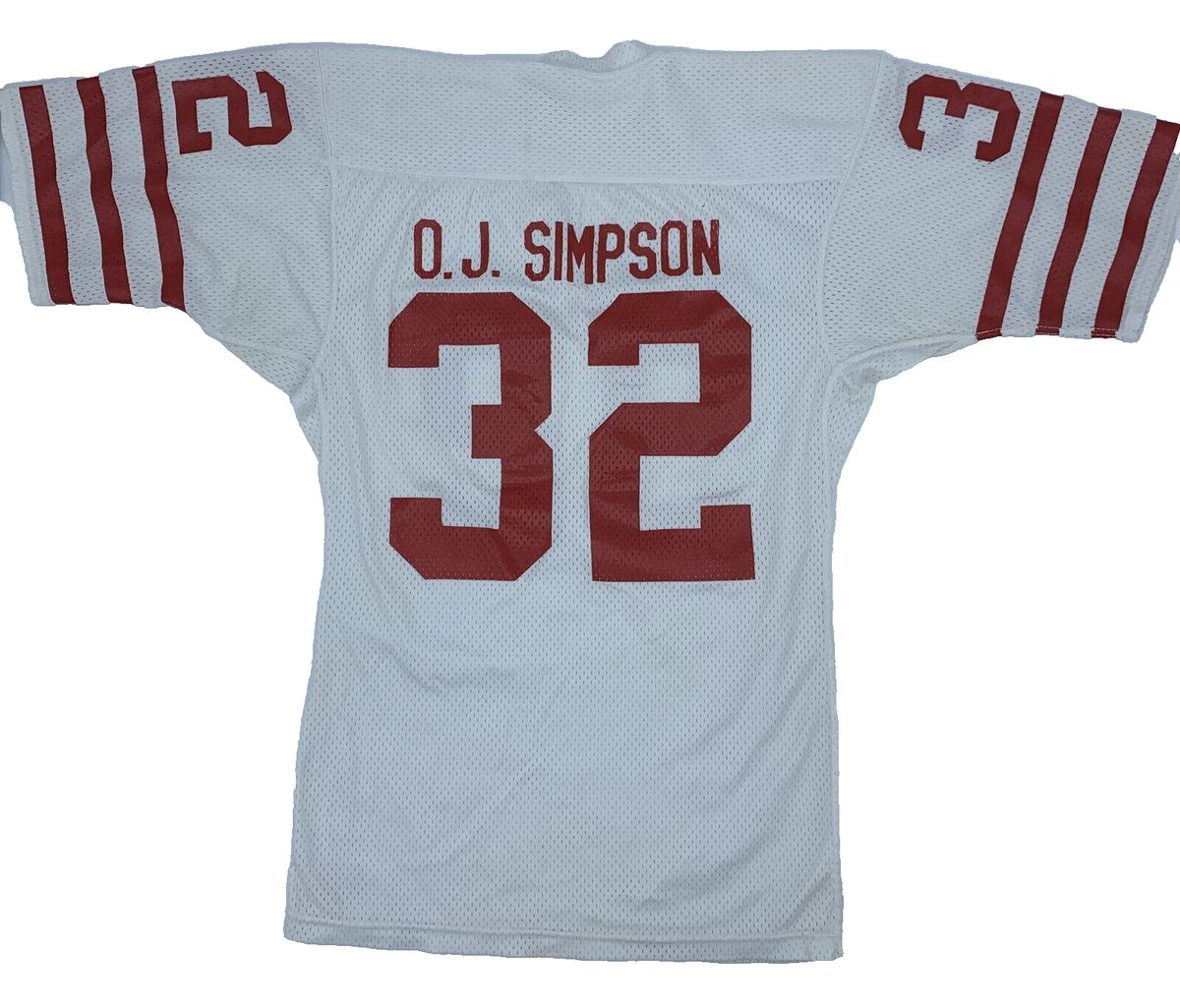 Vintage 70s Wilson Jersey OJ Simpson 49ers Red White 3/4 Sleeve