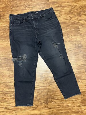 Old Navy High Rise OG Straight Black Jeans Size 18 Women