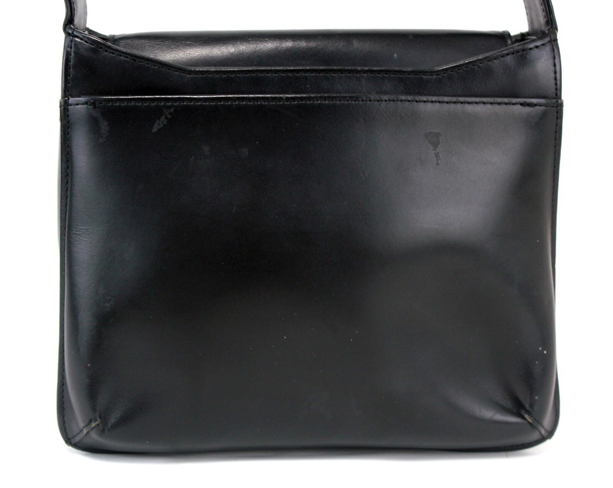 GIVENCHY Black Leather Accessories Bag Hand Shoulder Bag Used