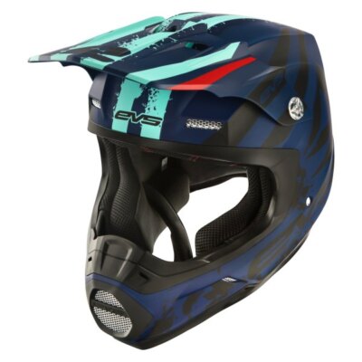 EVS HE18T5G-DKBU-M Medium Matte Dark Blue T5 Grappler Helmet