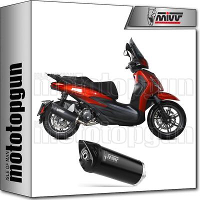 MIVV EXHAUST HOMOLOGATED RACE MOVER STEEL BLACK