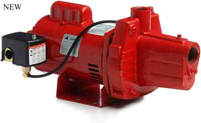 Red Lion RJS-100-PREM 1 HP, 23 GPM, 115/230 Volt, Premium Cast Iron Red, 602208