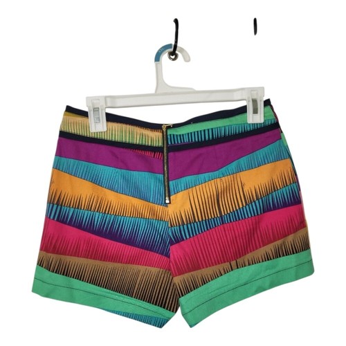 Trina Turk Corbin Colorful Shorts Front Pockets Womens Size 2 - Picture 2 of 4