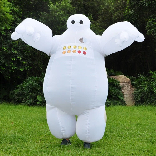 Adults Big Hero 6 Baymax Inflatable Costume Cosplay Baymax Fancy Dress Outfits - Picture 5 of 23