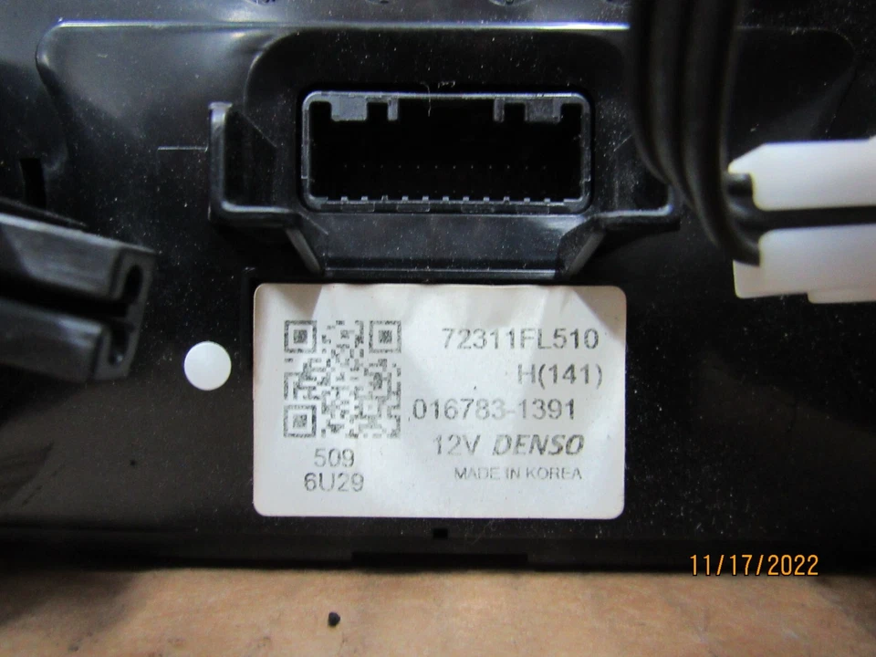 Subaru XV Crosstrek 2018 calefacción aire acondicionado control de temperatura OEM 72311FL510 Foto 3 de 4