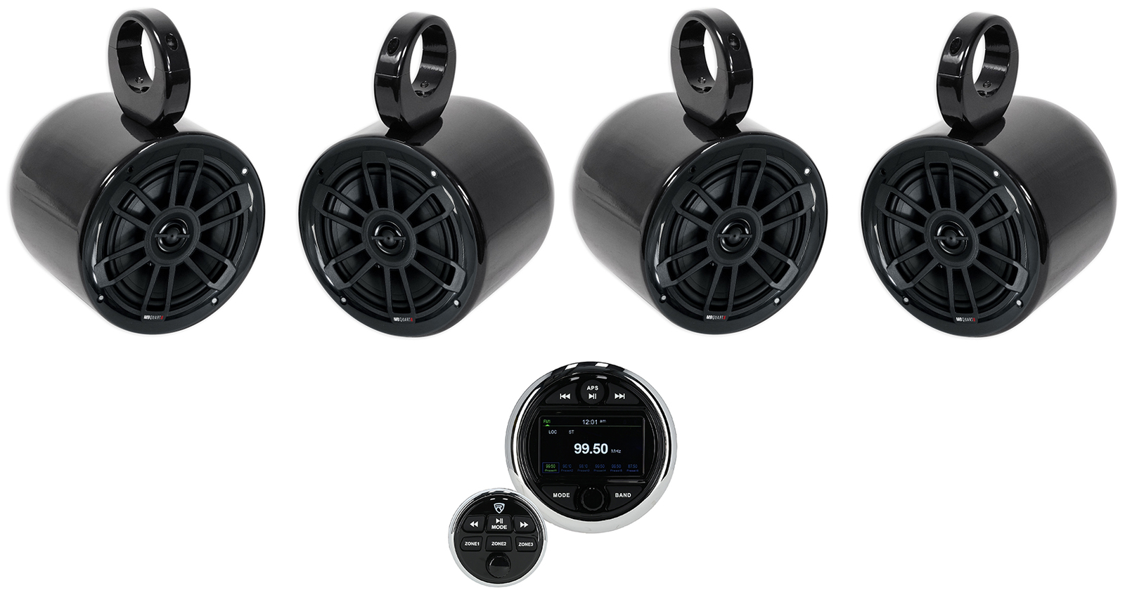 Морской Bluetooth-приемник Rockville RGHR48A на 4 зоны колонки емкостью 4 MB Quart Tower 6439000₽