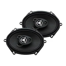 5x7" Car Speakers Pair shallow slim mount fit 4ohm 5" x 7"oem size NEW