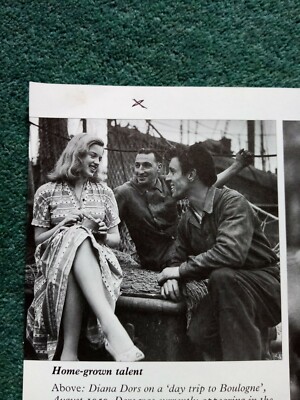 Da11 Ephemera Nachdruck Bild 50er Jahre Diana dors boulogne 