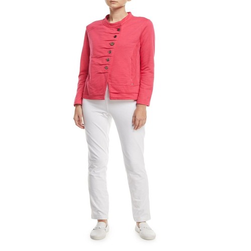 NEON BUDDHA Plus 3X Rhubarb Pink Cotton French Terry Harbor Jacket NWT - Picture 2 of 10