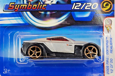 2005 1:64 Hot Wheels Realistix 12/20 Symbolic Silver/Black #012 Faster Than Ever