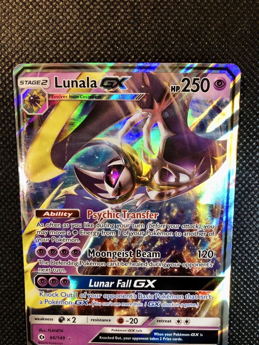 Lunala GX 66/149 Sun Moon Holo Jumbo Pokemon Card - OVERSIZED