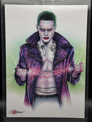 The Joker Suicide Squad Limited Edition 8x12 Print by Thang Nguyen Numbered 9/50