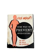 Vtg  1965 Gag Gift #699 Lose Weight Sure Way To Prevent Over-Eating Dirty Santa