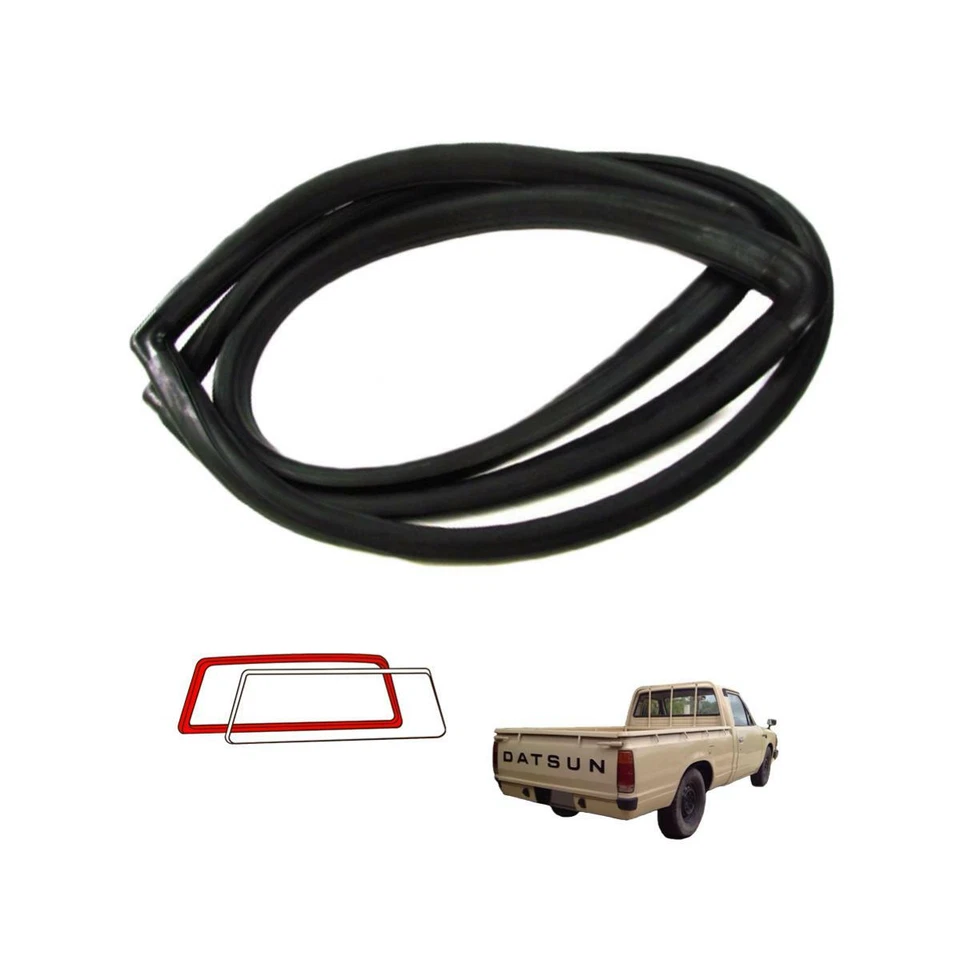Rear Windshield Rubber Seal Weatherstrip Belt Fit For 1980-86 Datsun 720 Pickup Foto 3 de 3