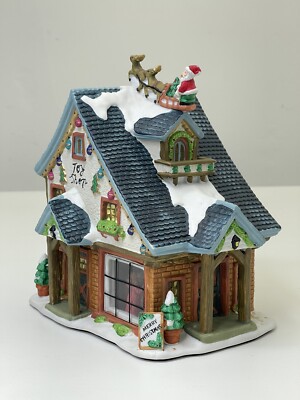 Carole Towne 2002 Christmas Village Toy Shop Lemax Ceramic Holiday