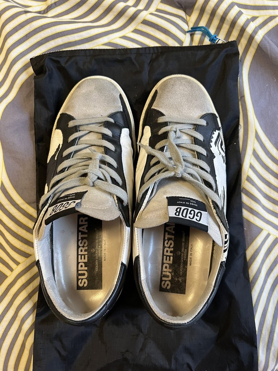 【GOLDEN 】SUPERSTAR SNEAKERS BLACK/WHITE Golden Goose Superstar Black White Sneakers, US 9 / EU 39 | eBay