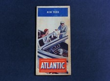 1948 Vtg Atlanticl  Map of New York