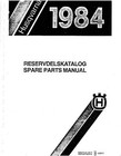 Husqvarna Parts Manual Book 1984 AE 500, WRU 500, CR 500 & XC 500