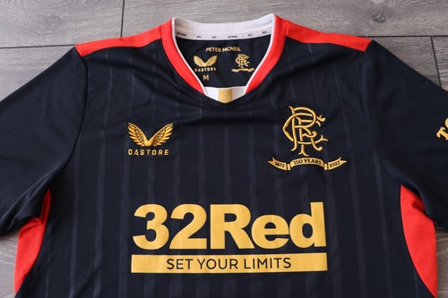 MAGLIA CALCIO GLASGOW RANGERS AWAY 2021 2022 MAGLIA CALCIO CASTORE TAGLIA MEDIA - Foto 3 di 7