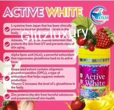 Phyto DSM ACTIVE WHITE glutathion collagen glow 800g jar with mixer cup