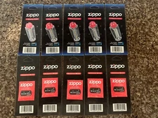 Zippo Flints And Wicks - 5 Of Each