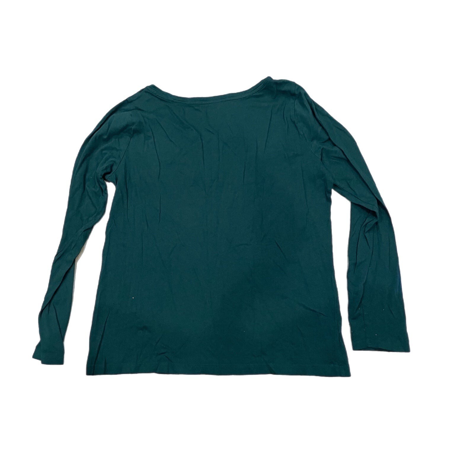 Ann Taylor loft emerald green basic long sleeve t… - image 2