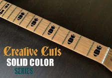 George Lynch Kamikaze Bomb ESP Solid BLACK  Inlay Stickers for BASS and GUITAR