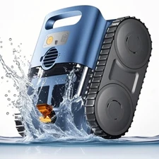 Powerful Cordless Robotic Pool Cleaner Wall Climbing Intelligent Route Planning