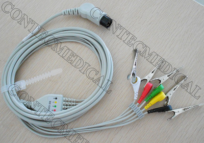 ECG LEAD 6 PIN 5 LEAD At Rs 1050 | ECG Cable In Ghaziabad | ID: 27097829512
